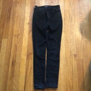 high rise black skinny jeans